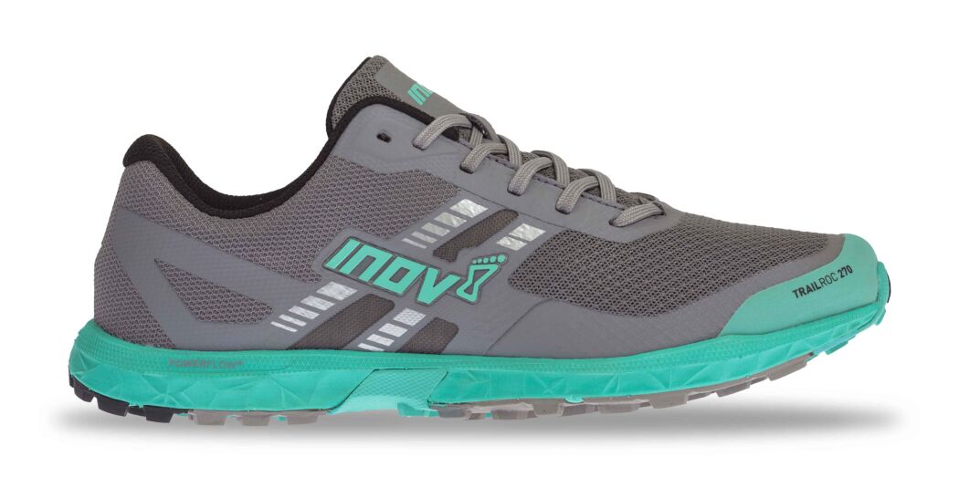 Inov-8 Trailroc 270 Womens Trail Running Shoes Grey/Turquoise Philippines 42638ZPLK